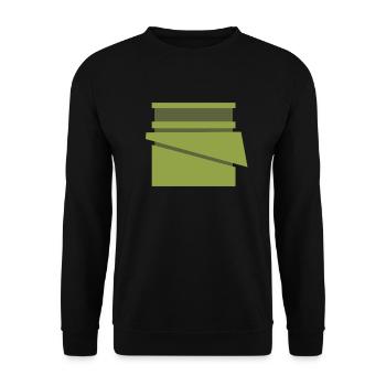 Bambou moderne 01 - Sweat-shirt Unisexe - noir - Devant - Alina (178cm) & Michal (187cm)
