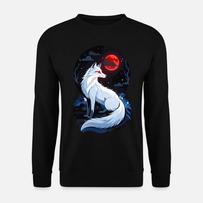 White Fox - Unisex Sweatshirt - black