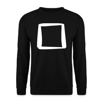 Square box to check off - Unisex Sweatshirt - black - Front - Alina (178cm) & Michal (187cm)