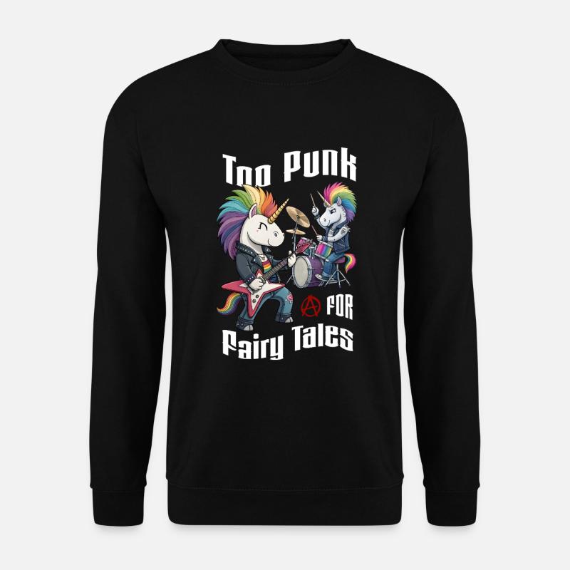 Zu Punk für Märchen - Unicorn Rebel - Unisex Pullover - Schwarz