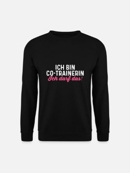 Co-Trainerin Sport Trainerin Geschenk - Unisex Pullover - Schwarz