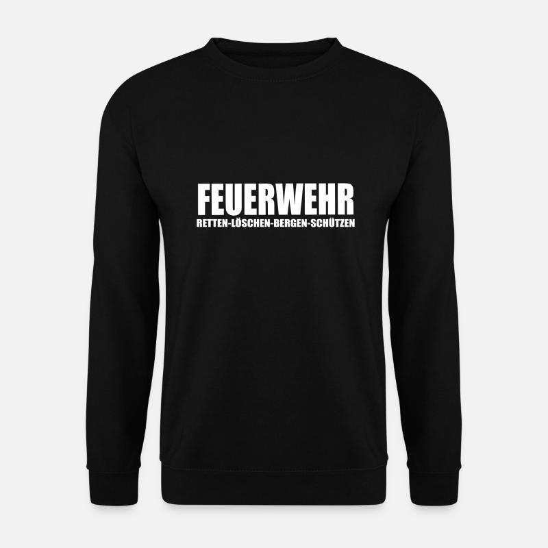 Feuerwehr - Unisex Pullover - Schwarz