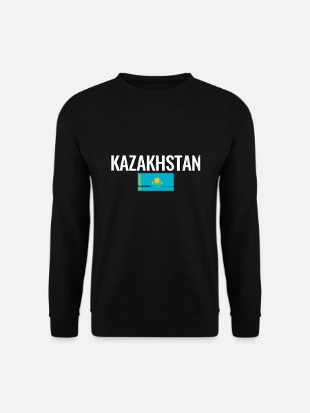 Kasachstan Kasachische Flagge Kasache - Unisex Pullover - Schwarz