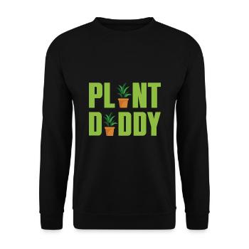 Plant Daddy Graphic Gardener Gardening Horticultur - Unisex Pullover - Schwarz - Vorne - Alina (178cm) & Michal (187cm)
