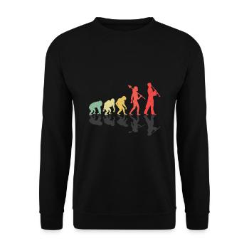 Joueur de hautbois Oboe Evolution Marching Band Instrumen - Sweat-shirt Unisexe - noir - Devant - Alina (178cm) & Michal (187cm)