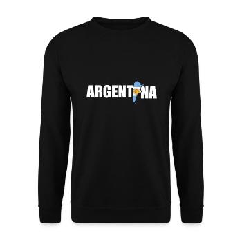 Argentinien - Unisex Pullover - Schwarz - Vorne - Alina (178cm) & Michal (187cm)