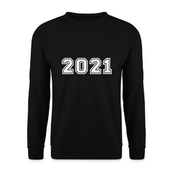 2021 - Unisex Sweatshirt - black - Front - Alina (178cm) & Michal (187cm)
