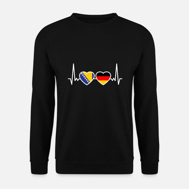 Deutschland Bosnien Herzegowina Freunde - Unisex Pullover - Schwarz