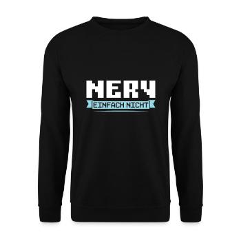 Gaming Zocken Konsole Geschenk - Unisex Pullover - Schwarz - Vorne - Alina (178cm) & Michal (187cm)