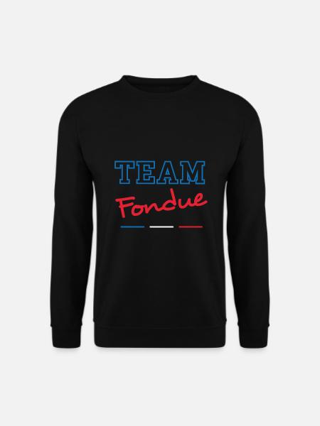 Team fondue - Sweat-shirt Unisexe - noir