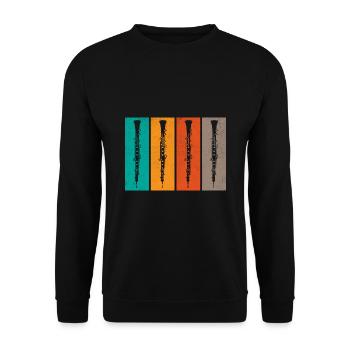 Oboist Oboe Basoonist Marching Band Instrumen - Unisex Pullover - Schwarz - Vorne - Alina (178cm) & Michal (187cm)
