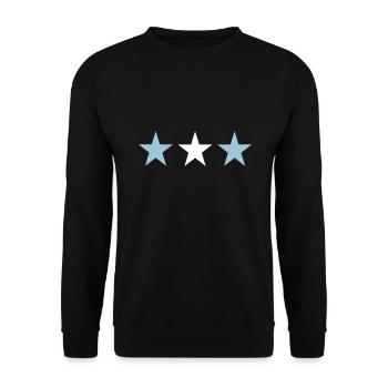 Argentina - Unisex Sweatshirt - black - Front - Alina (178cm) & Michal (187cm)