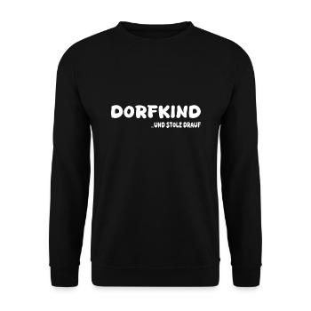 Dorfkind - Unisex Pullover - Schwarz - Vorne - Alina (178cm) & Michal (187cm)