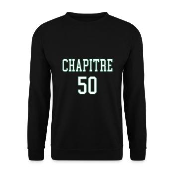 Chapitre 50 anniversaire 50ans humour - Sweat-shirt Unisexe - noir - Devant - Alina (178cm) & Michal (187cm)