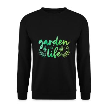 Garden Life Gardener Horticulturist Gardening Land - Unisex Pullover - Schwarz - Vorne - Alina (178cm) & Michal (187cm)