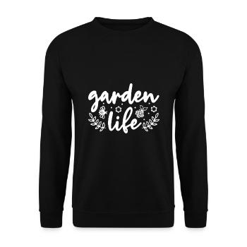 Garden Life Gardener Horticulturist Gardening Land - Unisex Pullover - Schwarz - Vorne - Alina (178cm) & Michal (187cm)