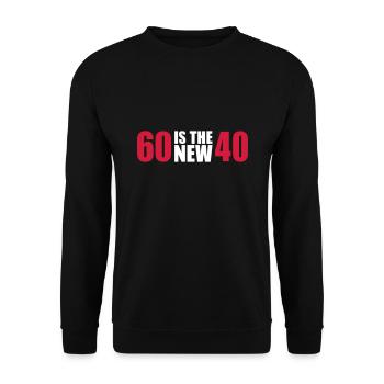 60ème anniversaire - Sweat-shirt Unisexe - noir - Devant - Alina (178cm) & Michal (187cm)