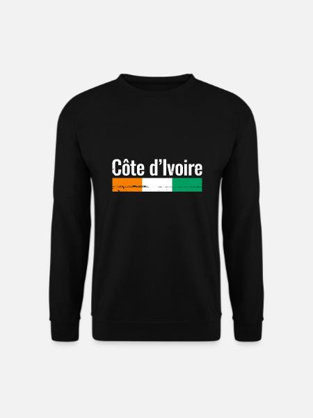 Côte d’Ivoire Drapeau ivoirien Ivoiriens - Sweat-shirt Unisexe - noir