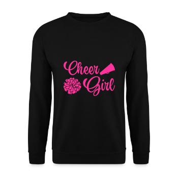 Cheer Girl Cheerleading Cheerleader Cheerdance Gym - Unisex Pullover - Schwarz - Vorne - Alina (178cm) & Michal (187cm)