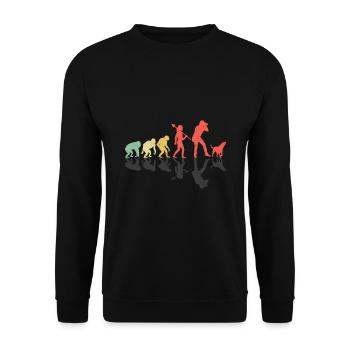 Dog Lover Photography Evolution Photographer Dogs - Unisex Sweatshirt - black - Front - Alina (178cm) & Michal (187cm)