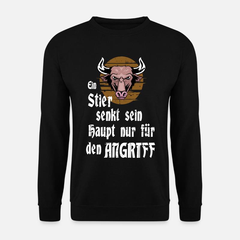 Ein Stier - Unisex Pullover - Schwarz
