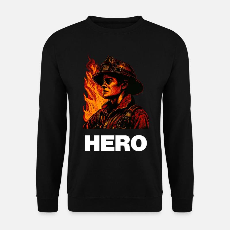 Fire Brigade Hero / Hero - Unisex Sweatshirt - black