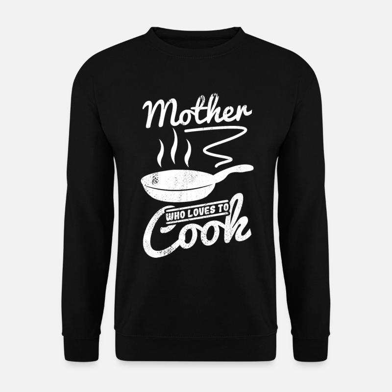 Mutter die gerne kocht - Unisex Pullover - Schwarz