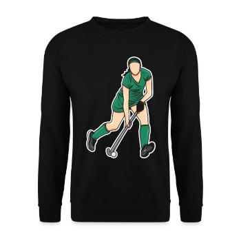 Hockey Femme - Sweat-shirt Unisexe - noir - Devant - Alina (178cm) & Michal (187cm)