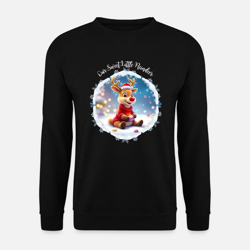 Our Little Cute Reindeer - Unisex Sweatshirt - black