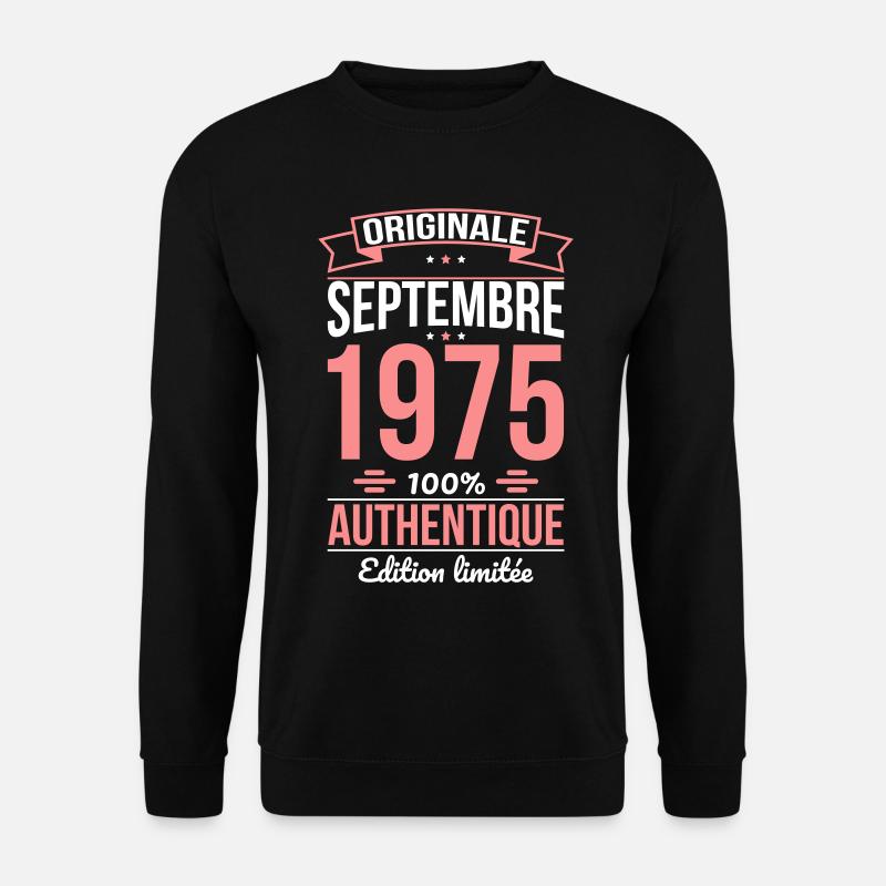 50. Jahrestag - Original - September 1975 - Unisex Pullover - Schwarz