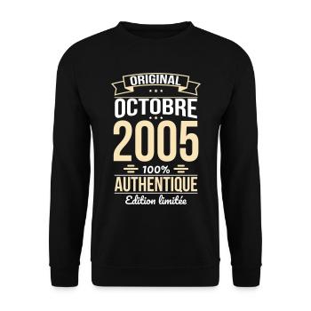 20th Anniversary - Original - October 2005 - Unisex Sweatshirt - black - Front - Alina (178cm) & Michal (187cm)