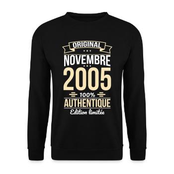 20th Anniversary - Original - November 2005 - Unisex Sweatshirt - black - Front - Alina (178cm) & Michal (187cm)