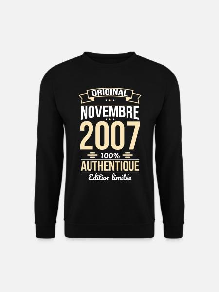 18th Birthday - Original - November 2007 - Unisex Sweatshirt - black