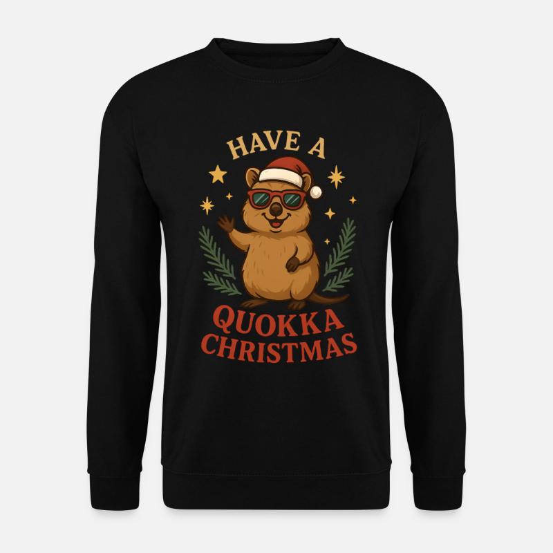 Have A Quokka Christmas - Unisex Pullover - Schwarz