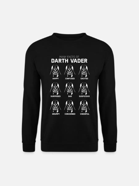 Star Wars Die Vielen Gesichter Von Darth Vader - Unisex Pullover - Schwarz
