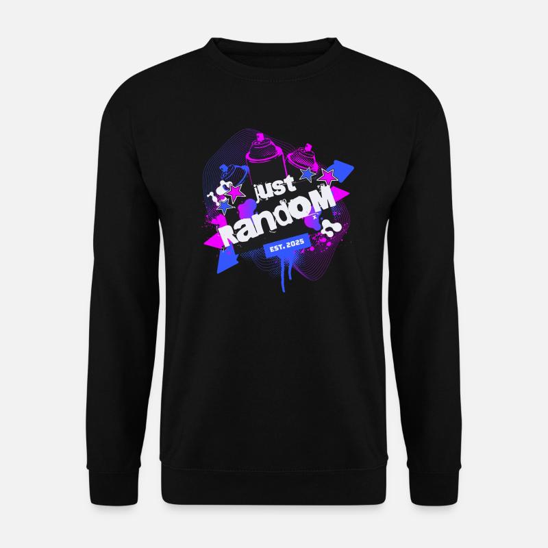Just Random Sprayer Art - Unisex Pullover - Schwarz