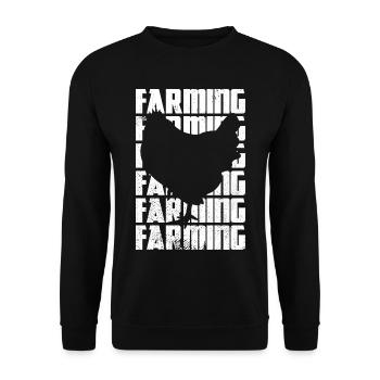 Agriculture - Sweat-shirt Unisexe - noir - Devant - Alina (178cm) & Michal (187cm)