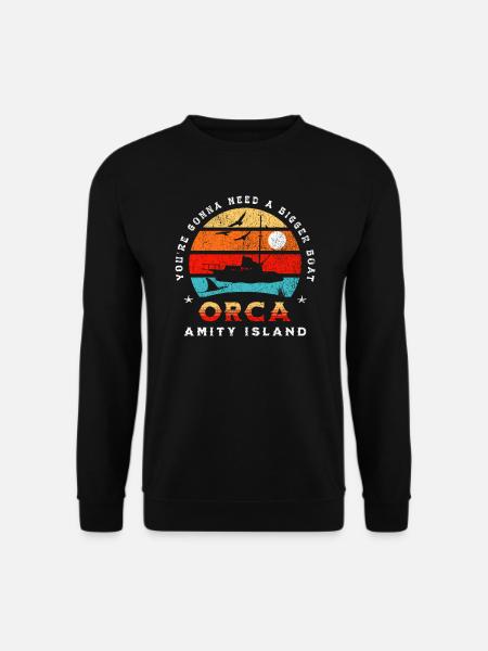 Orca - Île Amity - Sweat-shirt Unisexe - noir