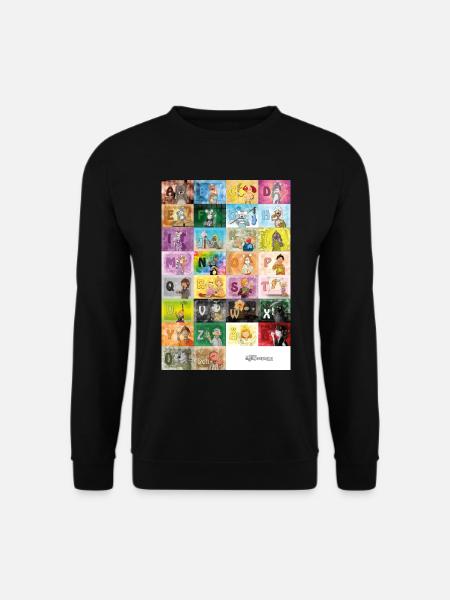 Deutsches Fingeralphabet 1 / - Unisex Pullover - Schwarz