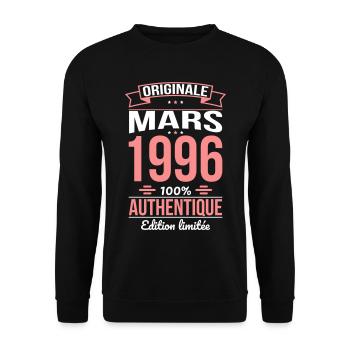 30th Anniversary - Original - March 1996 - Unisex Sweatshirt - black - Front - Alina (178cm) & Michal (187cm)