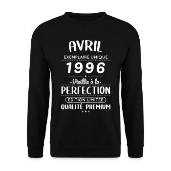 30th Anniversary - April 1996 Perfection - Unisex Sweatshirt - black - Front - Alina (178cm) & Michal (187cm)