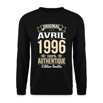 30th Anniversary - Original - April 1996 - Unisex Sweatshirt - black - Front - Alina (178cm) & Michal (187cm)