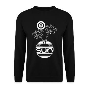 Le paradis au soleil (blanc) - Sweat-shirt Unisexe - noir - Devant - Alina (178cm) & Michal (187cm)