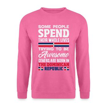 Drapeau de la République dominicaine Dom Rep Pride - Sweat-shirt Unisexe - rose - Devant