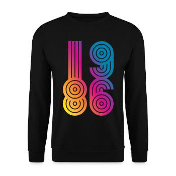 86 Eight Six 1986 - Unisex Sweatshirt - black - Front - Alina (178cm) & Michal (187cm)