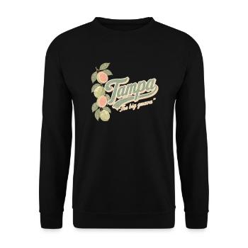 Tampa The Big Guava Retro - Unisex Pullover - Schwarz - Vorne - Alina (178cm) & Michal (187cm)