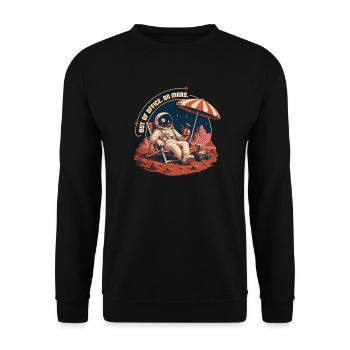 Out of Office - Unisex Sweatshirt - black - Front - Alina (178cm) & Michal (187cm)