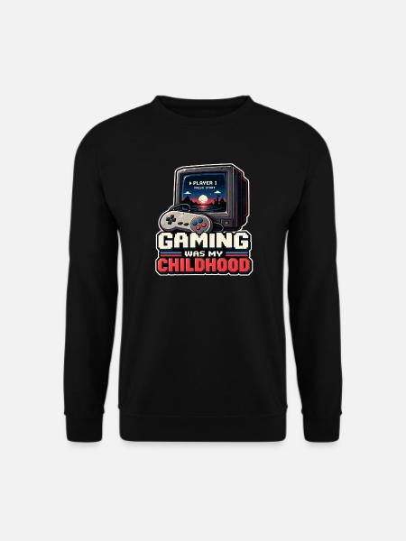 Gaming war meine Kindheit - Unisex Pullover - Schwarz
