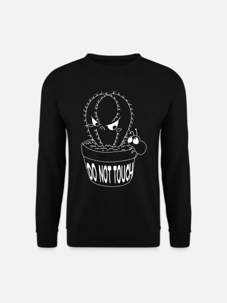 Kaktusfreund Nicht Anfassen - Unisex Pullover - Schwarz
