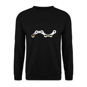 VeloWK blanc - Sweat-shirt Unisexe - noir - Devant - Alina (178cm) & Michal (187cm)